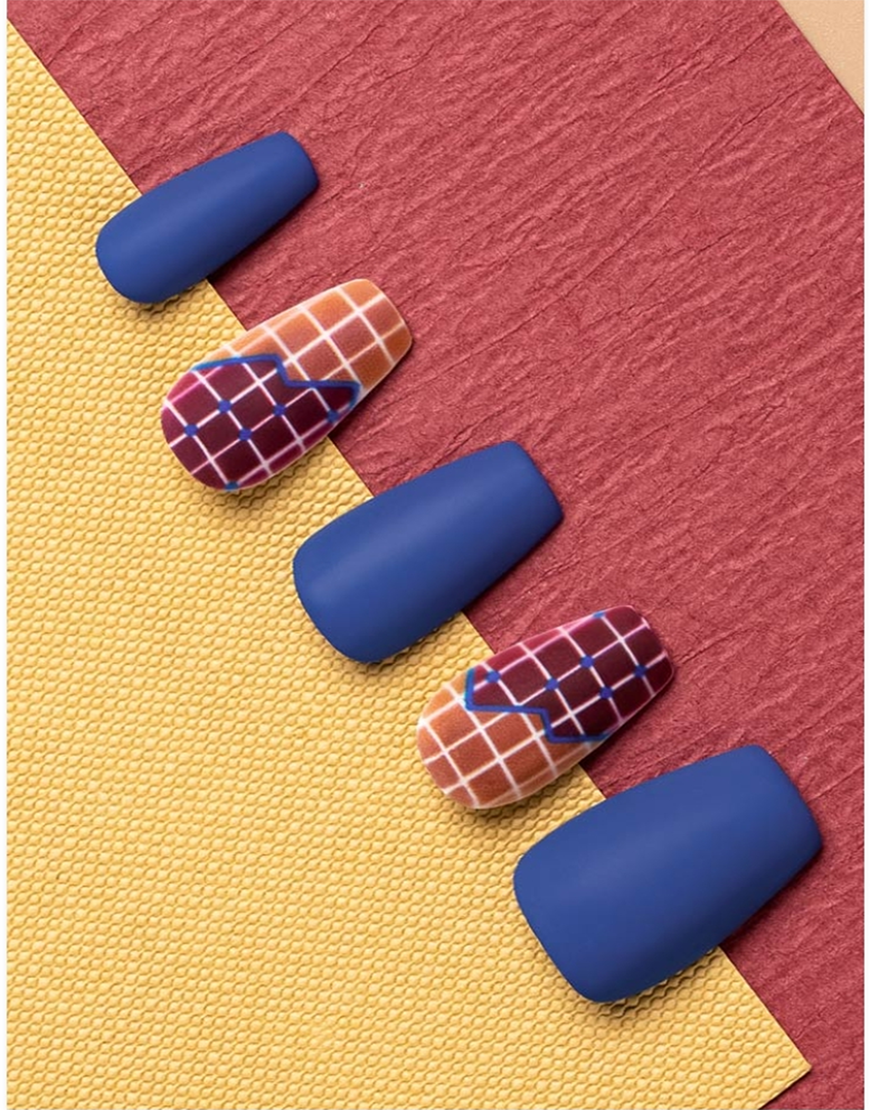 GDL Nail Art-Blue Grid (10000682)