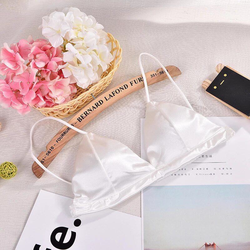 1 Pc New Soft & Pure Silk Triangle Cup Light Padded T-Shirt Bra One Hook Padded Bra 2051