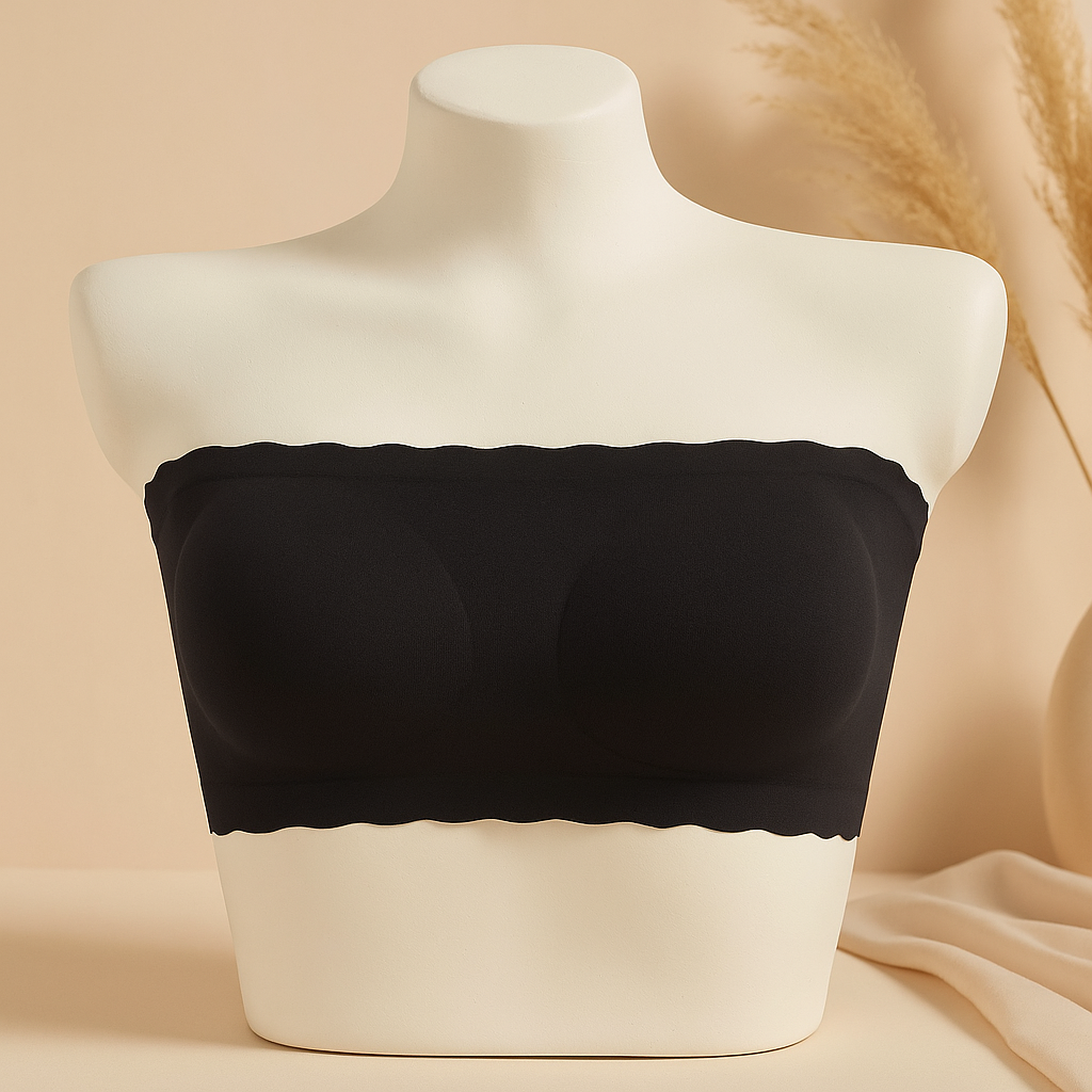 Flourish Strapless Bandeau Bra β Wireless, Padded & Seamless Tube Top S436