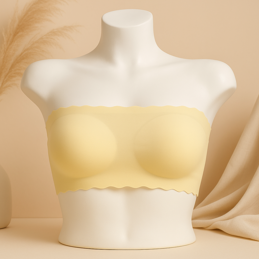 Flourish Strapless Bandeau Bra β Wireless, Padded & Seamless Tube Top S436
