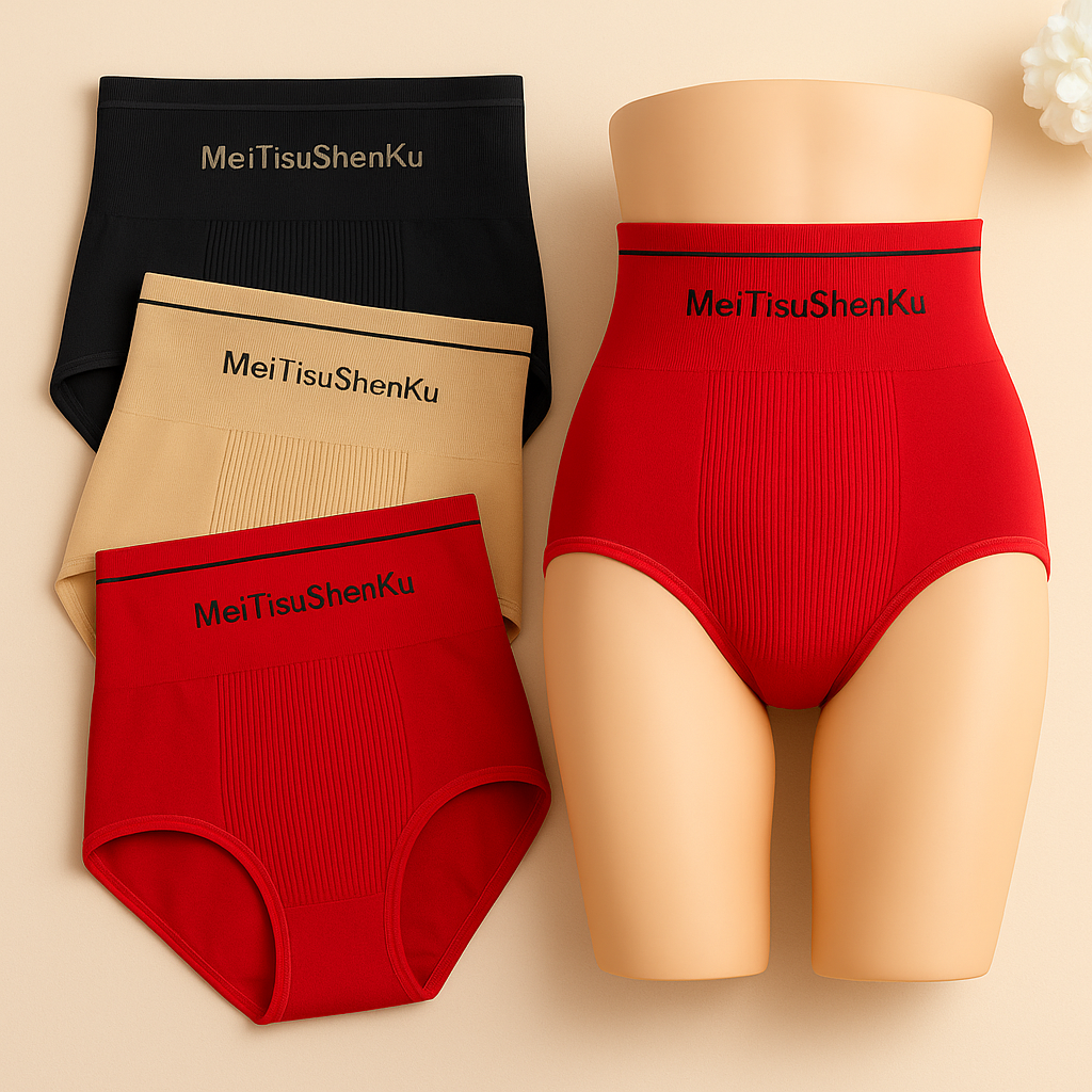 New High Quality Women High Waist Seamless Panties Flat Belly Reducing Panty Hip Lift Tummy Control Underwear Comfort Briefs Underpants MT01