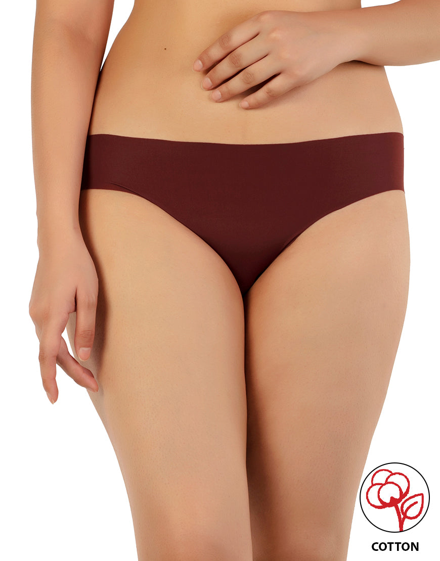 LOSHA PACK 0F 4 NO PANTY LINES LASER CUT BIKINI BRIEFS – ASSORTED