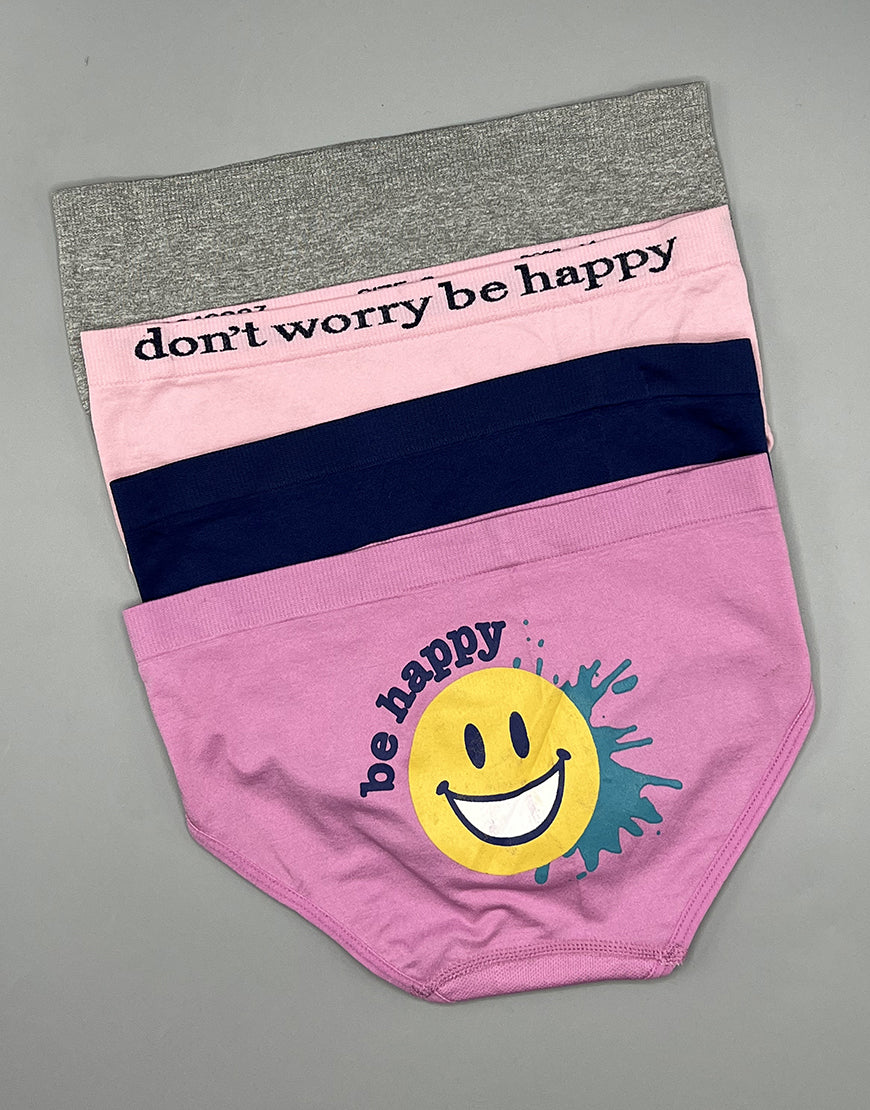 TEENS PACK OF 4 SEAMLESS HIPSTER PANTIES-OPERA MAUVE