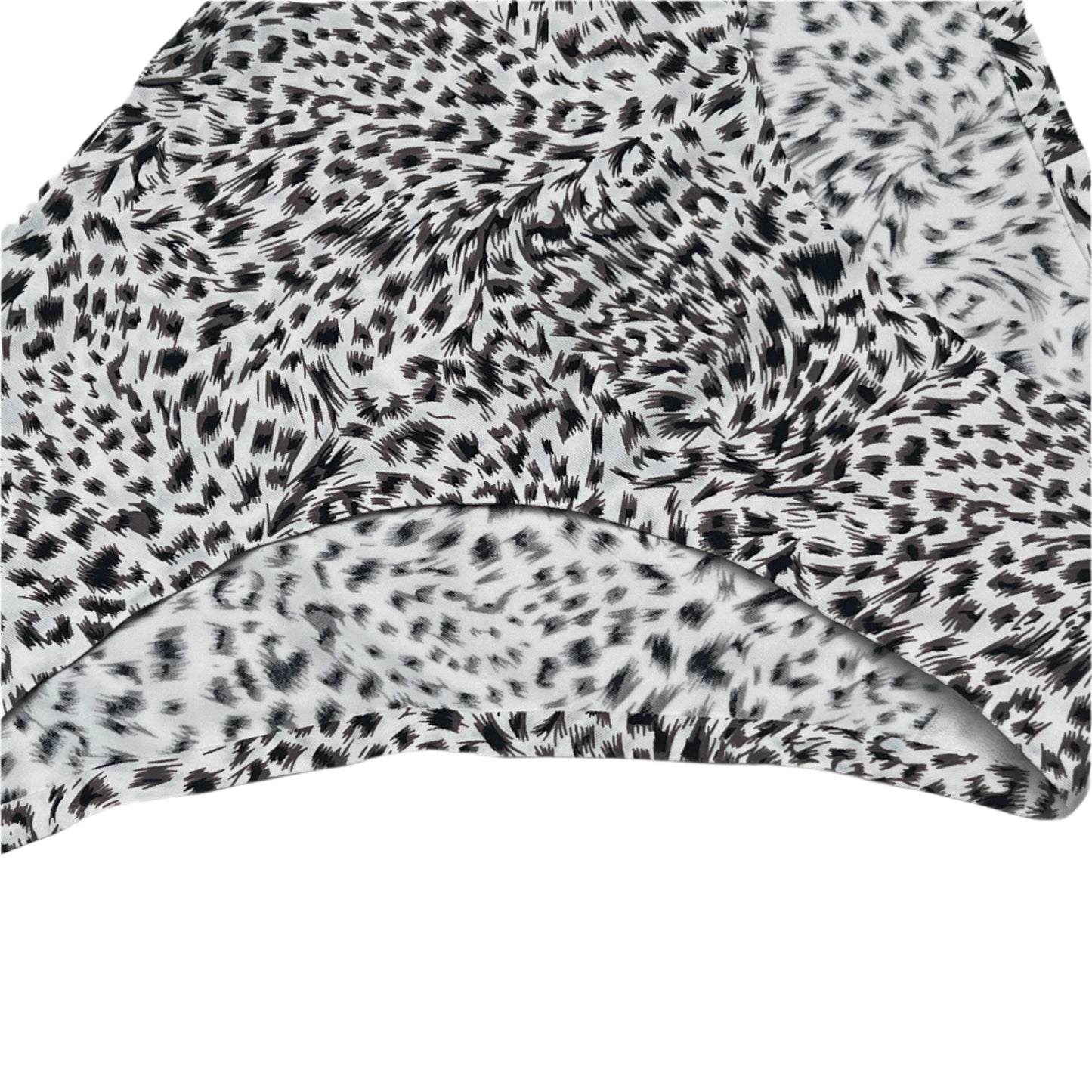 Losha Mid waist Laser Cut Panty -White Cheeta