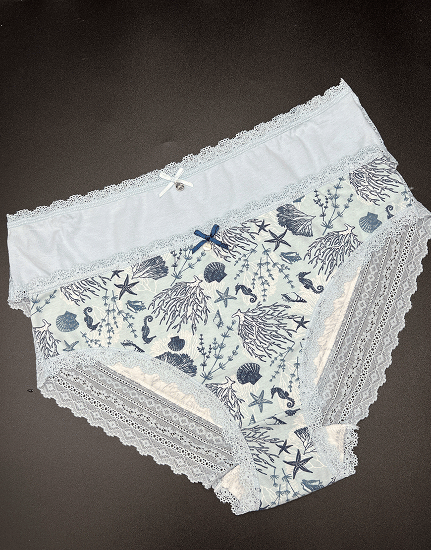 PACK OF 2 SUPER SOFT COTTON STRETCH BRIEFS -Blue