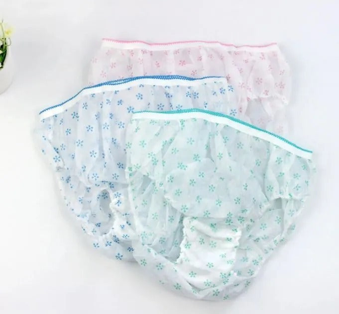 Flourish Pack Of 6 Disposable Brief Panties For Girls and Womens