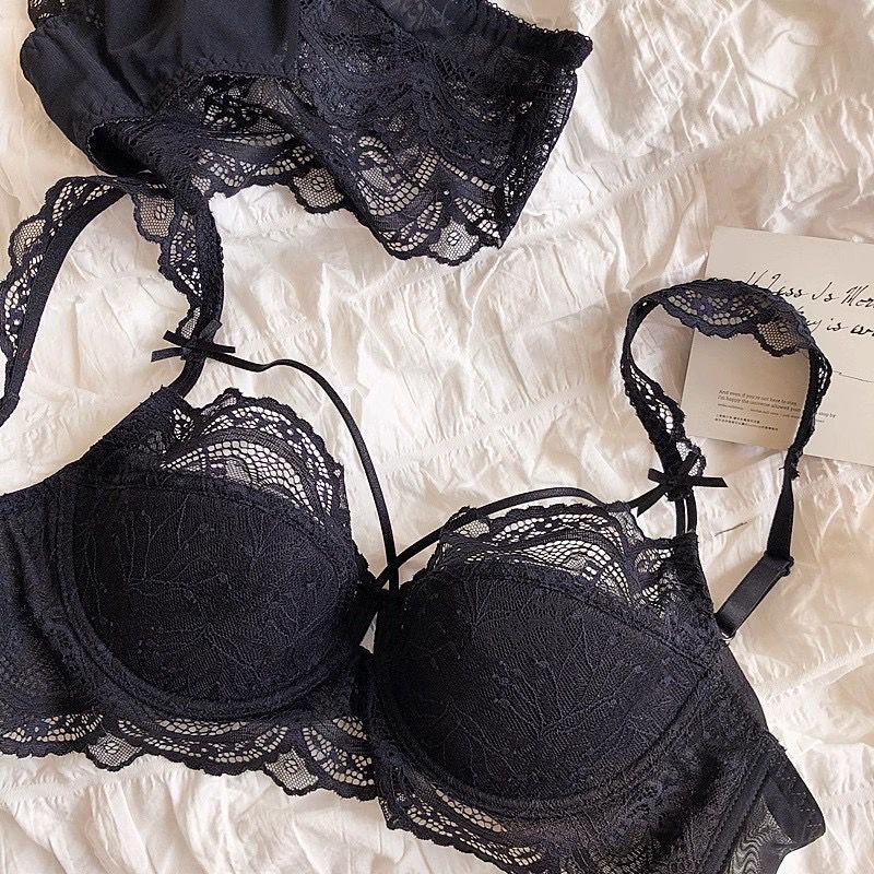 Flourish High Quality Thin Half Cup Lace Wired Half Cup Adjustable Straps Back Closure Bridal Light Padded Bra Panty Set 2499