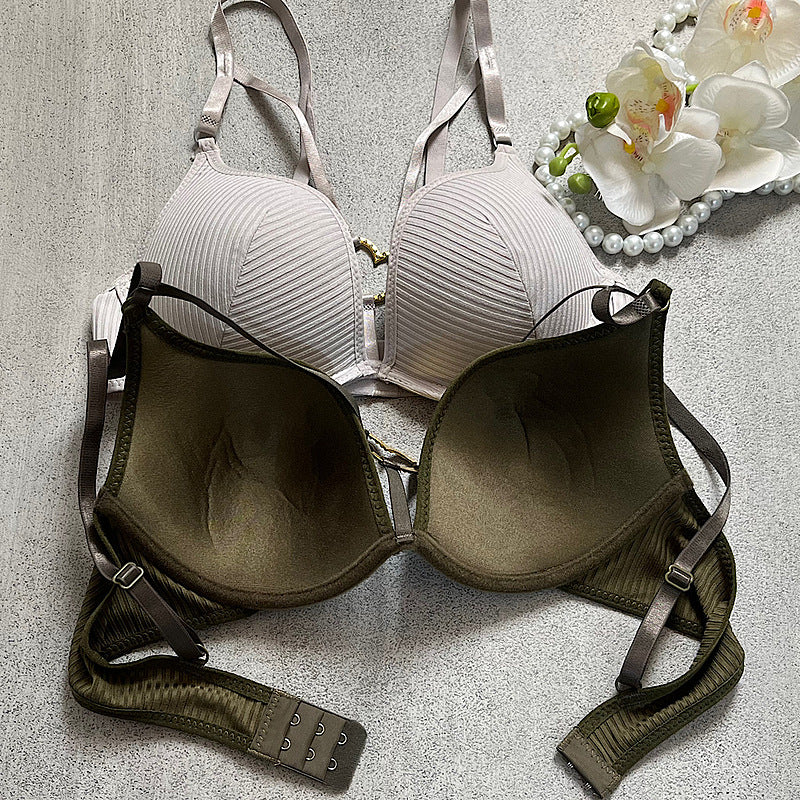 New High Quality Sexy Plunge Neckline Stone Heart In The Middle Adjustable Straps 199