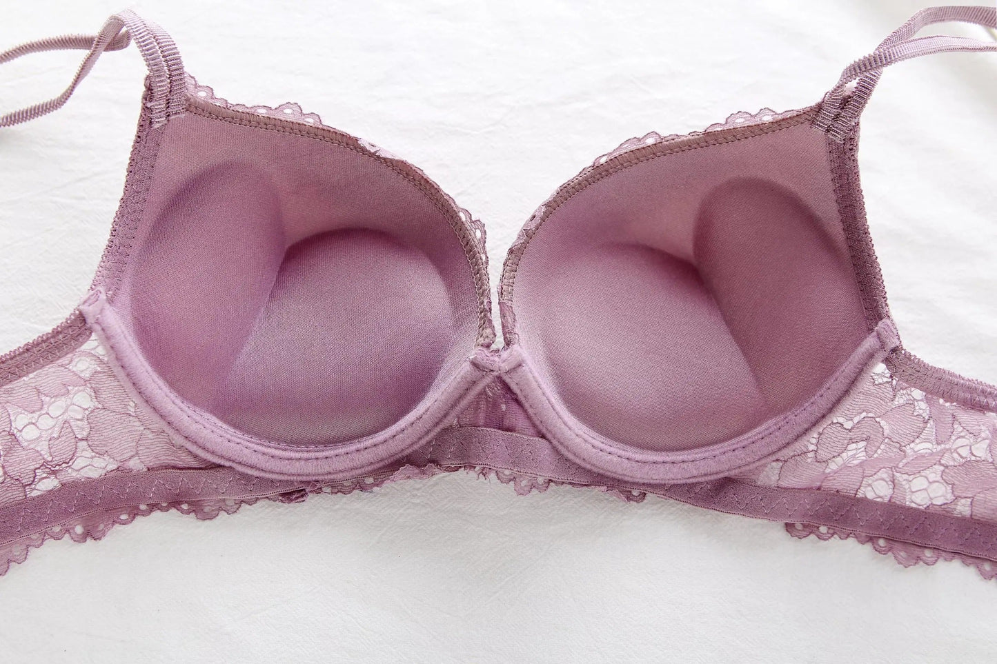 Flourish Elegant Lace Bra & Panty Set β Push Up & Double Padded Comfort with Floral Detailing (8855)