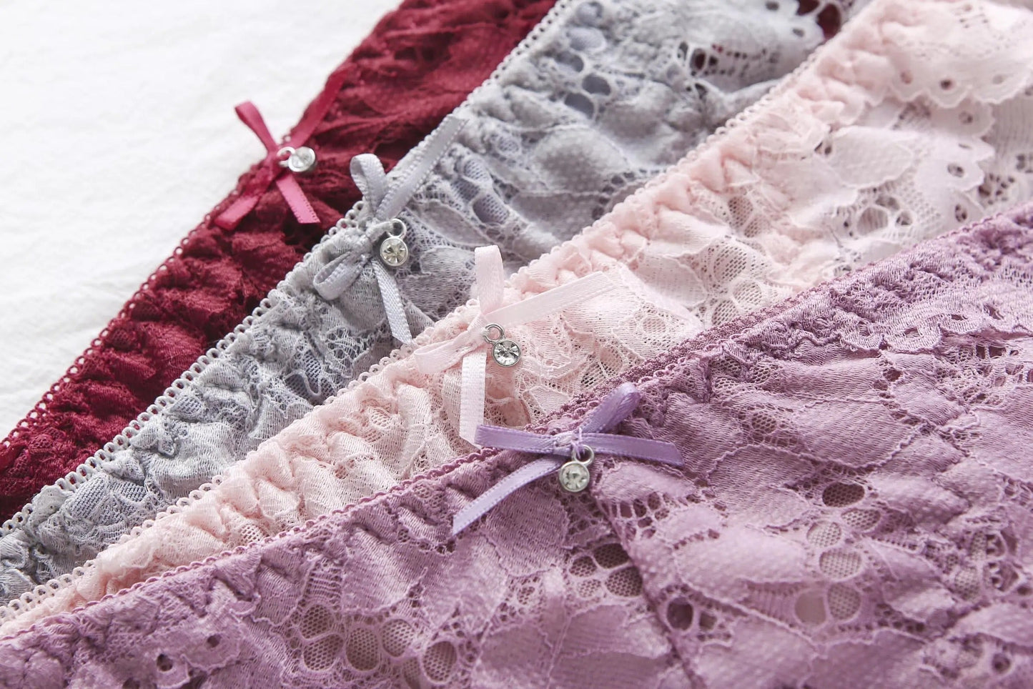 Flourish Elegant Lace Bra & Panty Set β Push Up & Double Padded Comfort with Floral Detailing (8855)