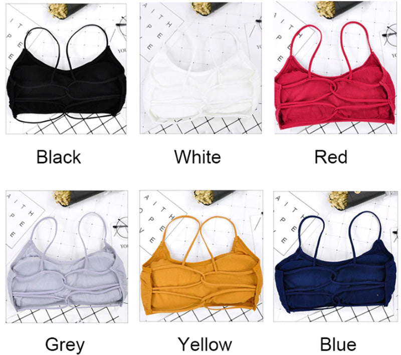 Pack of 3 Women Cotton Padded Backless Biddies 077.