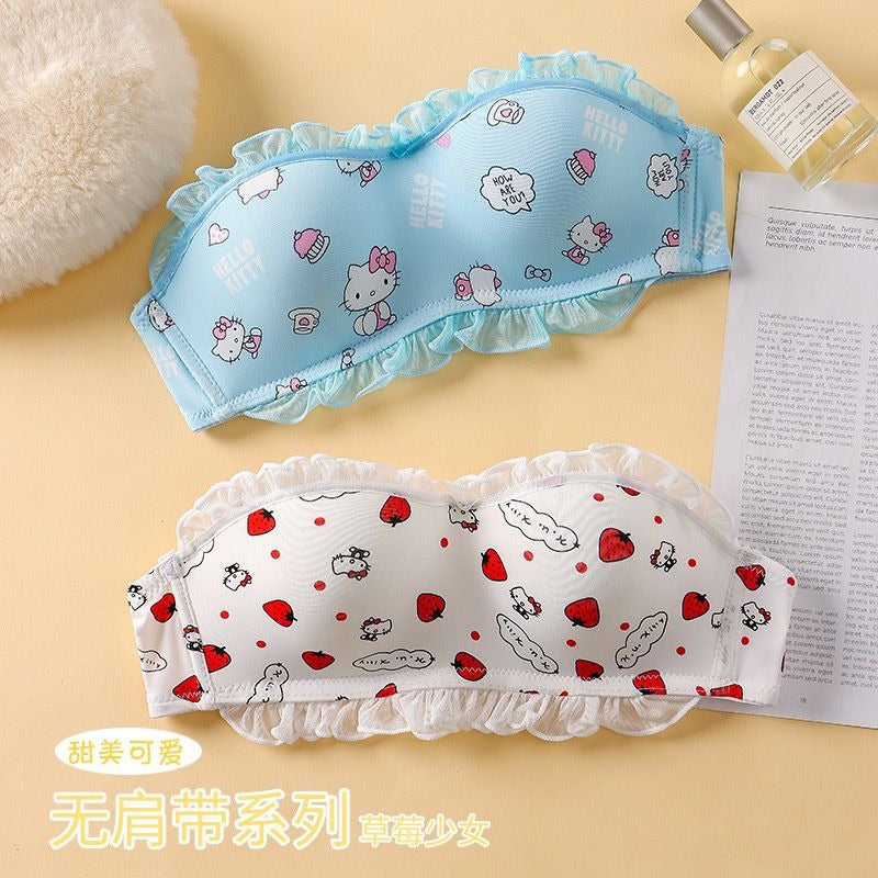 Flourish Japanese Style New Hello Kitty Print Padded Bra for girls