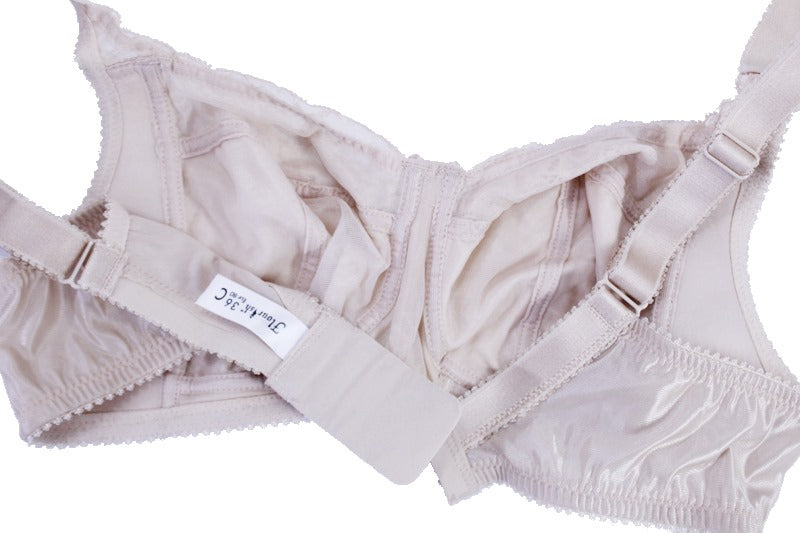 Flourish Exclusive Total Support Cotton Rich Embroidererd Bra Skin - 230496