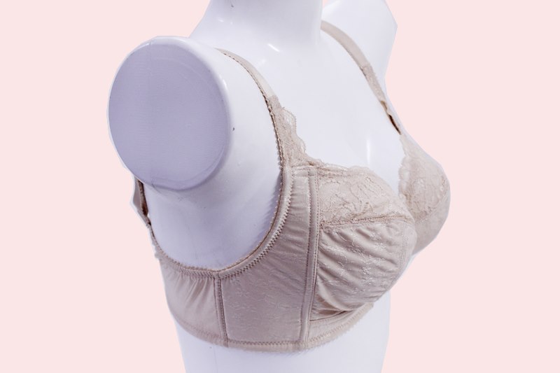 Flourish Exclusive Total Support Cotton Rich Embroidererd Bra Skin - 230496