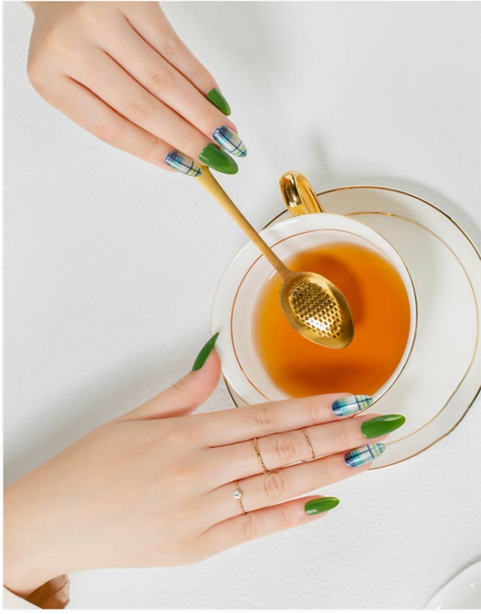 GDL Nail Art-Green Check (10000699)