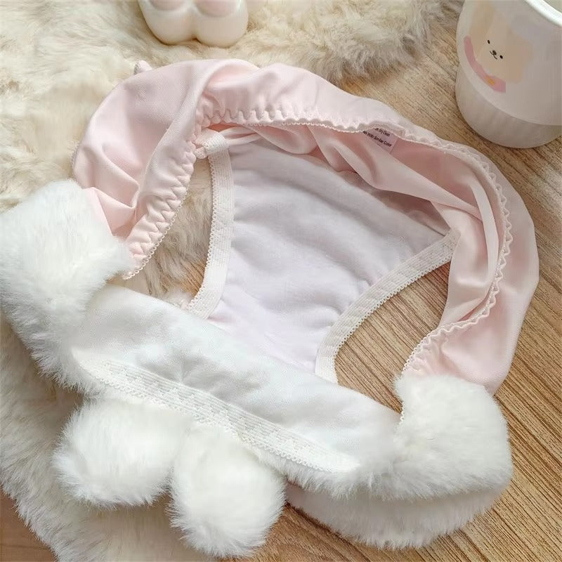 New High Quality Sexy Cute Anime Soft Plush Design bra underwear Japanese cartoon rabbit underwear Bra & Panty Set 582
