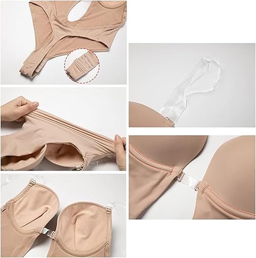 High Quality Invisible & Adjustable Straps Full Body Shaper With Toilet Hole 8809