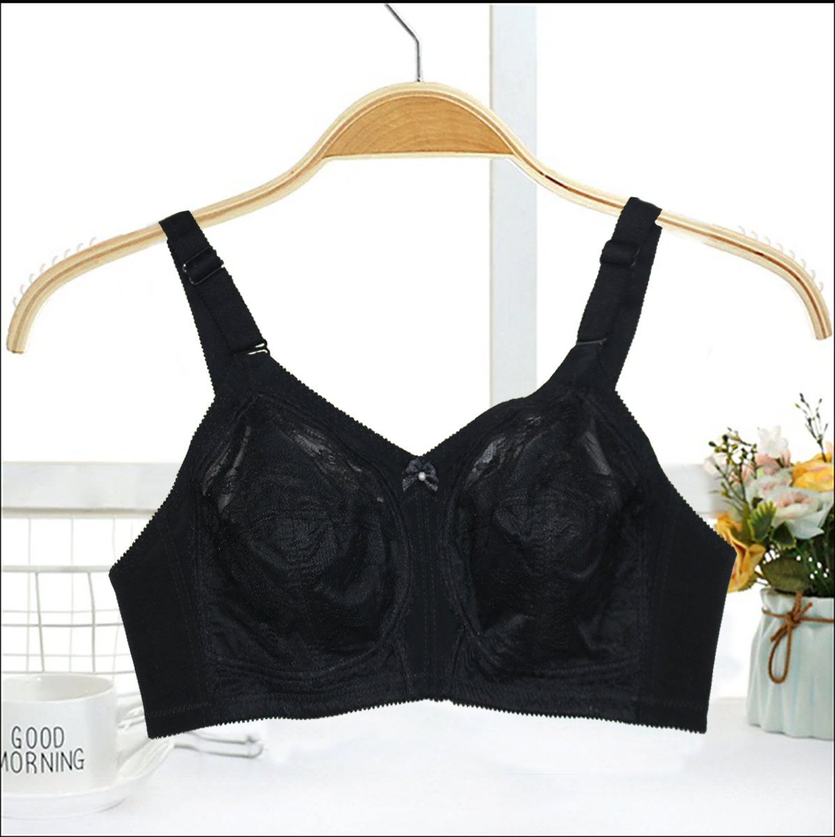 Flourish Disclosure  Non-Padded Non-Wired Full Coverage Bra Plus Size