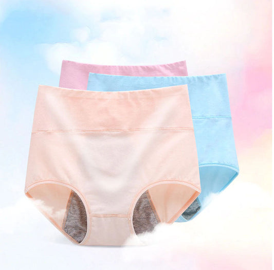Flourish Pack Of 3 - High Waist Seamless Anti-Leak Menstrual Period Leak-Proof Panties-
