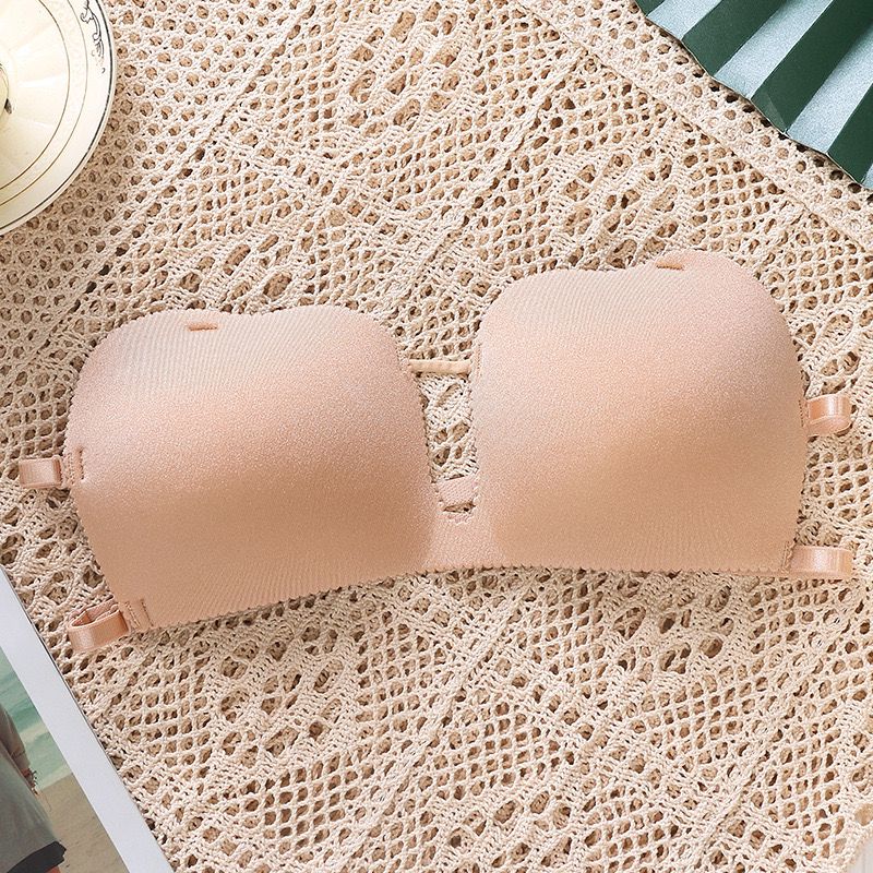 Free 1 Pc Light Padded Cute Strapless With Free Invisible Straps Strapless bra 3D20024  (suitable for small cup size)