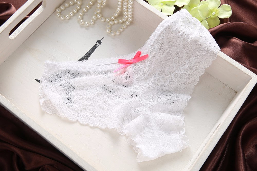 Cute Lace Embroidery Push Up Bra & Panty set-8805