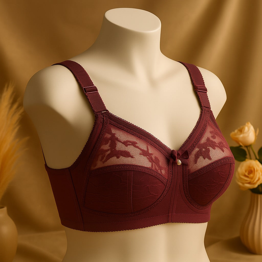 Flourish Disclosure  Non-Padded Non-Wired Full Coverage Bra Plus Size