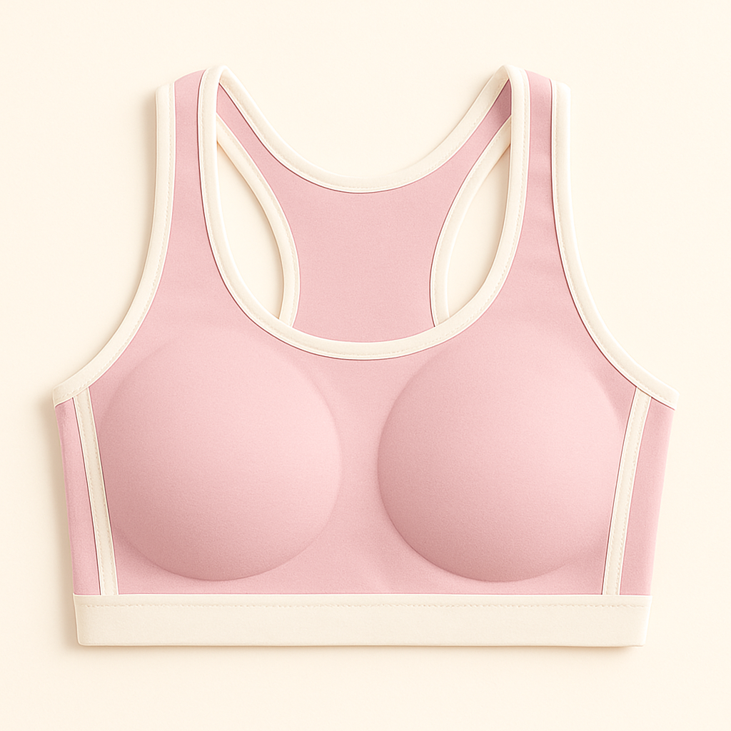 Flourish Pack Of 3 light Padded Cotton Sports Bra For Girls 004
