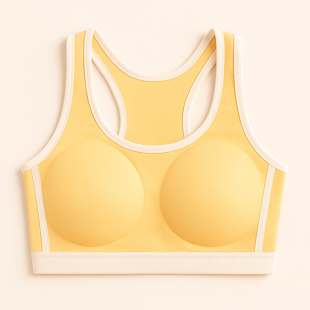 Flourish Pack Of 3 light Padded Cotton Sports Bra For Girls 004