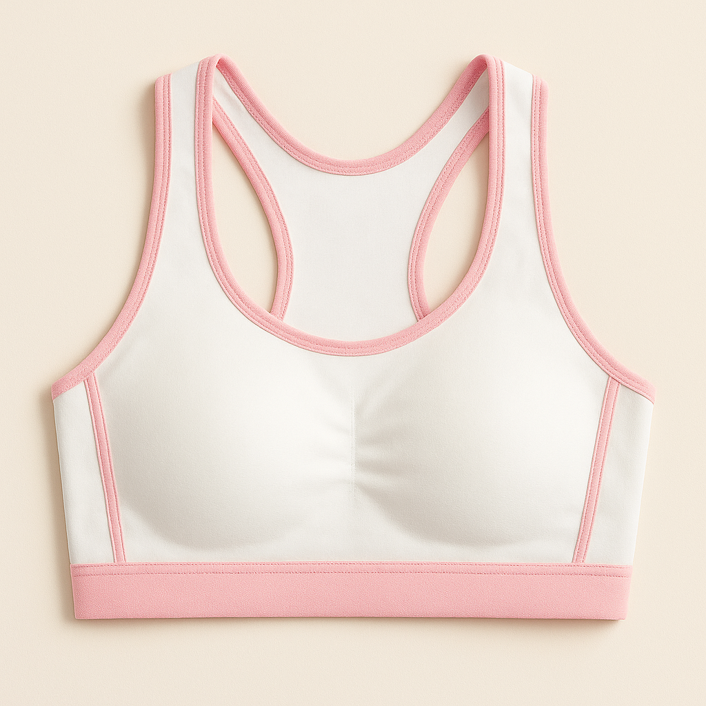 Flourish Pack Of 3 light Padded Cotton Sports Bra For Girls 004