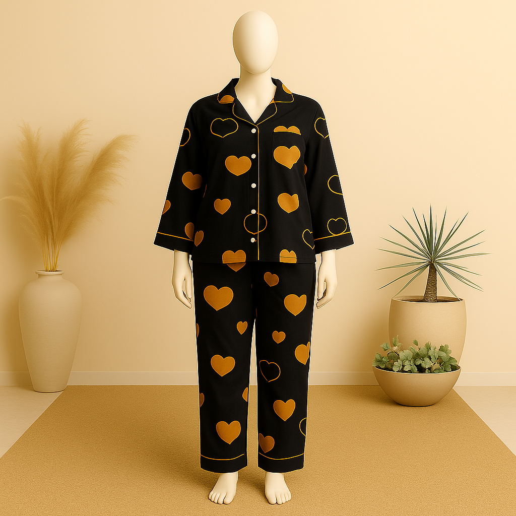 Flourish Summer  Cooling Linen 2-Piece Pajama Set  With Scrunchie