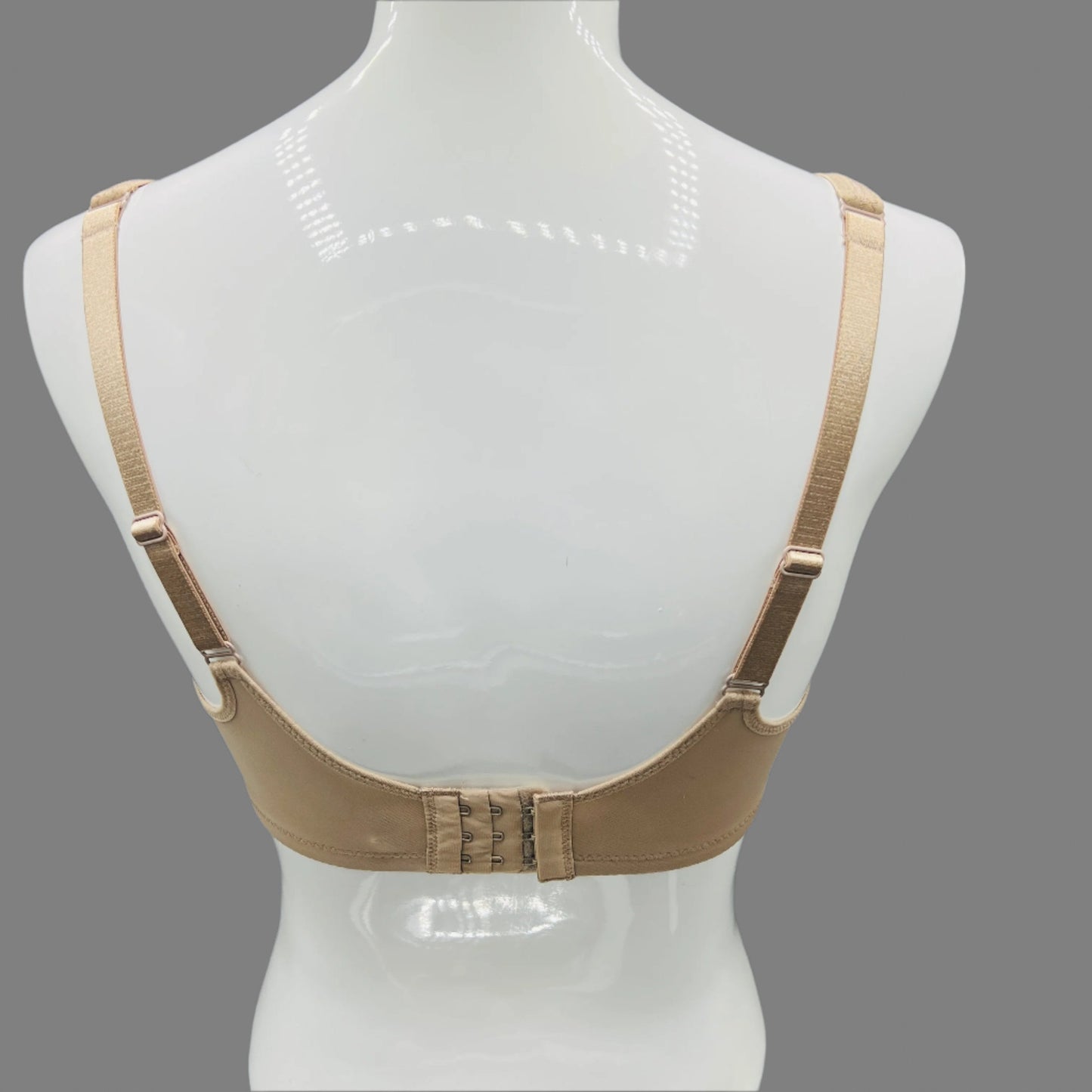 Losha Curvy Double Layered Minimizer Wired Bra with Lace Touch-BEIGE