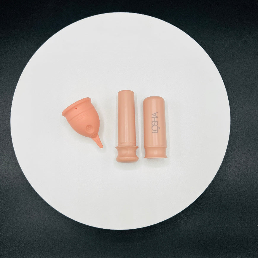 Losha Menstrual Cup & Applicator -Nude