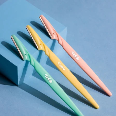 3 Pcs Tinkle Eyebrow Razor , Eyebrow Face Hair Removal & Shapper