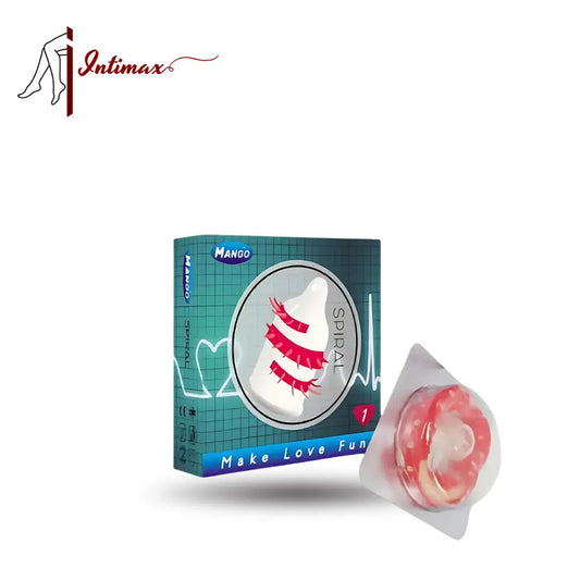 Mango Spiral Imported Condom with Spikes