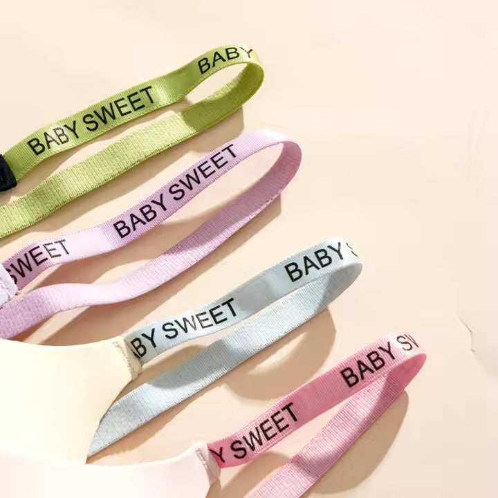 Flourish High Quality Light Padded Non Wired Sweet Babe Letter Straps T-Shirt Bra