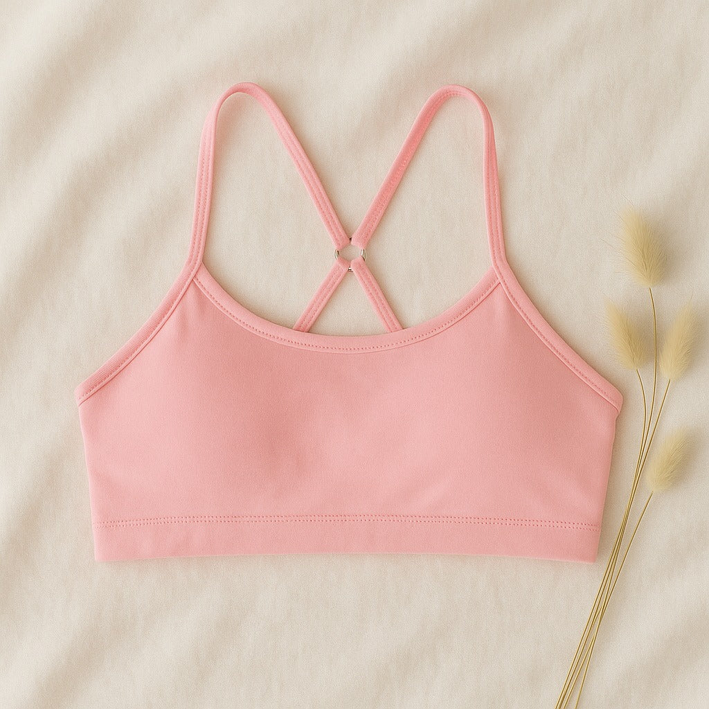 Pack of 3 Soft Cotton Lace Training Bras for Girls – Colorful & Comfortable A52