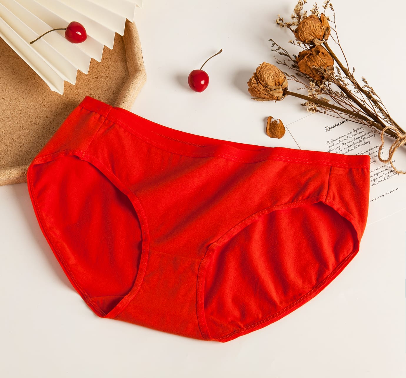 Flourish Classic Cotton Red Panty – Comfortable Everyday Wear