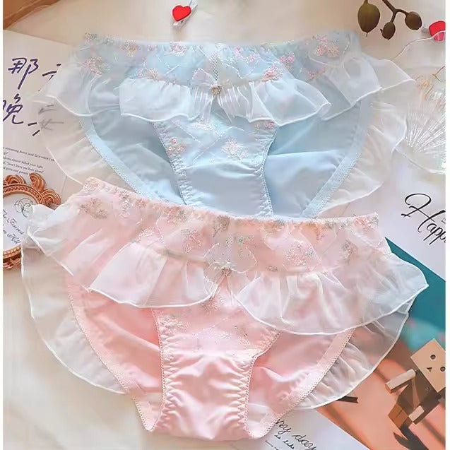 New High Quality Cute Lace Flower Adjustable Straps Push Up Bridal Padded Bra And Panty Set 168 Flower