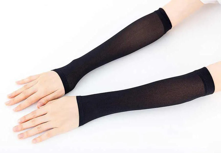 Flourish 1 Pair Sun Protection Compression Cooling Sports Arm Sleeves Warmer Covers for Men Women, Cycling Golf Basketball Driving Fishing Running