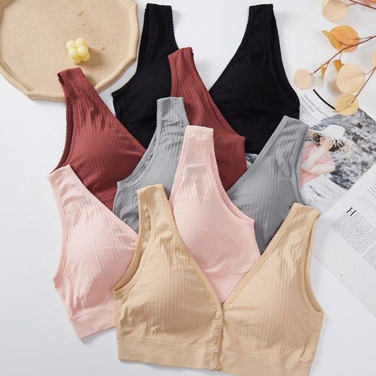 Flourish Front Button Wireless Open Padded Nursing Bra 2213 / 333