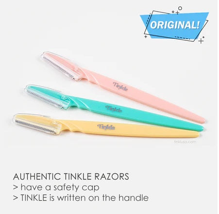 3 Pcs Tinkle Eyebrow Razor , Eyebrow Face Hair Removal & Shapper