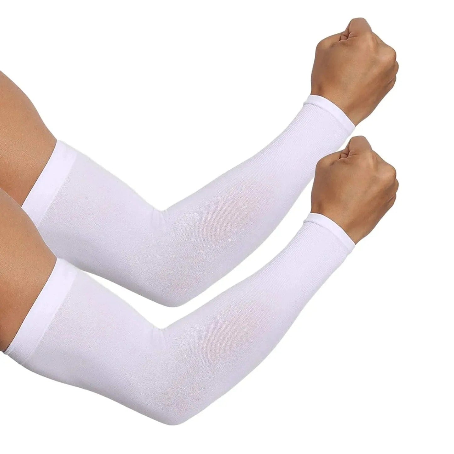 Flourish 1 Pair Sun Protection Compression Cooling Sports Arm Sleeves Warmer Covers for Men Women, Cycling Golf Basketball Driving Fishing Running